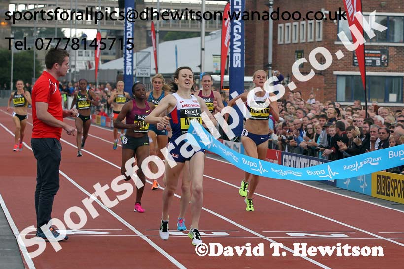 Laura Muir wins the One Mile, Great North CityGames. Photo: David T. Hewitson/Sports for All Pics